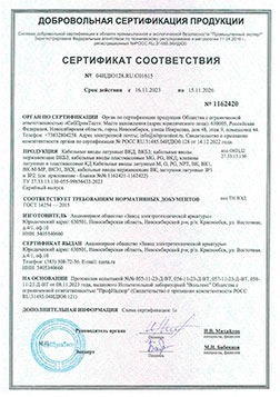 Сертификат соответствия IP на общепромышленные кабельные вводы
